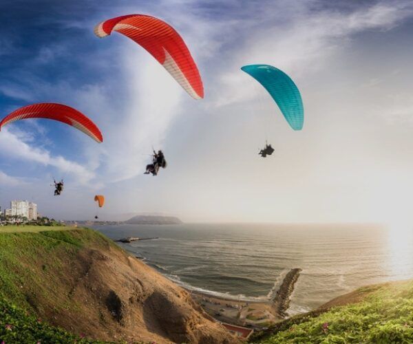 Lima is also very good for skydiving next to the ocean.