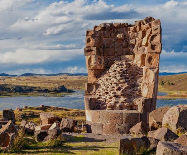 Sillustani, the archaeological zone in Puno